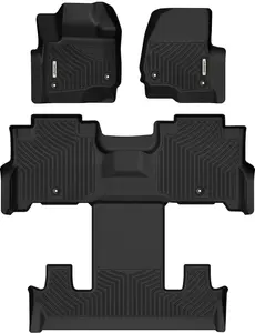 YITAMOTOR Floor Mats 3 Row Liner Set Fit for 2018-2025 Ford Expedition with 2nd Row Bucket Seats (7 Seats), Includes 1st and 2nd 3rd Row Full Set Liners