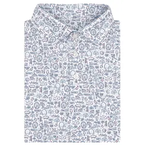 The Pig Pickin’ Men Performance Polo Breathable Mesh Fabric Classic Loose Fit Pullover Short Sleeve Stylish Menswear Golf Soccer Casual Summer Top S-5XL