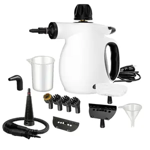 Handheld Steam Cleaner, Pressurized Handheld Multi-Surface Natural Steam Cleaner With 12 PCS Accessory & Labor-Saving Lock, 450ML Capacity, Multi-Surface Deep Cleaning For Home, Car, Bathroom, Grout, Floor, Window