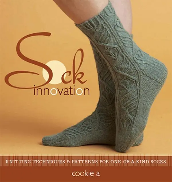 USED Book - Sock Innovation: Knitting Techniques and Patterns for One-of-a-kind Socks by Cookie A (Paperback) - english