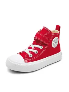 Opoee Canvas Shoes Mid-Calf Kids Sports Shoes, Spring Fall Korean Style, Unisex Fashion Low Top Lace-Up, Classic High Top Skateboard Shoes, Classic Skate Sneakers