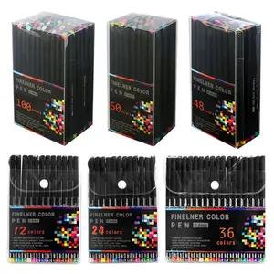 Colored Pencil, 12/24/36/48/60/100pcs Colorful Art Markers Pen, Fine Point Colored Graffiti Doodle Drawing Pen, Office Stationery & Supplies