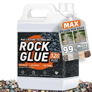 Rock Glue, 1Gallon Mulch Glue for Landscaping, Fast-Dry  Pea Gravel Stabilizer Landscape,  Long-Lasting Dries-Clear  Pea Gravel Binder for Pebble, Pine Straw for Outdoor Gardens