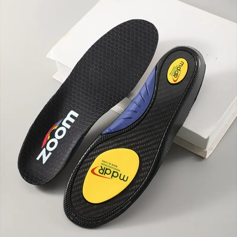 Carbon Fiber Plate Support Insoles & Heel Liners for Athletic Shoe - Customizable PU Leather Cushioned Inserts, Shock-Absorbent, All-Season Fit for Running, Performance-Boosting, Shock Absorption Sole, Insole Pads, Boost Performance, Performance Insoles,