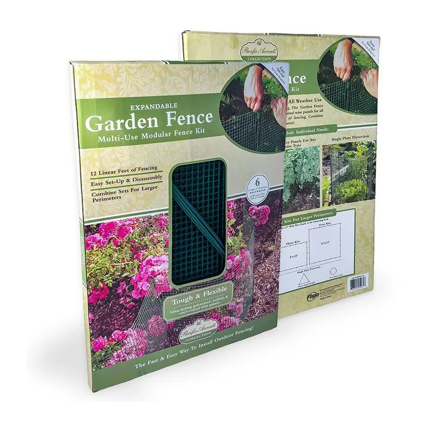 Pacific Accents Expandable Modular Garden Fence Kit Pacific Accents Expandable Modular Garden Fence Kit