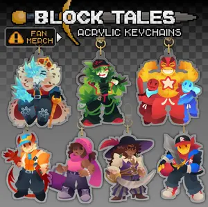 Keychains: Cruel King, Griefer, Noobador, Red and Blue, Builderman, Hatred, Kyoko, Calypso, Player, Gift For Him, Gift For Her