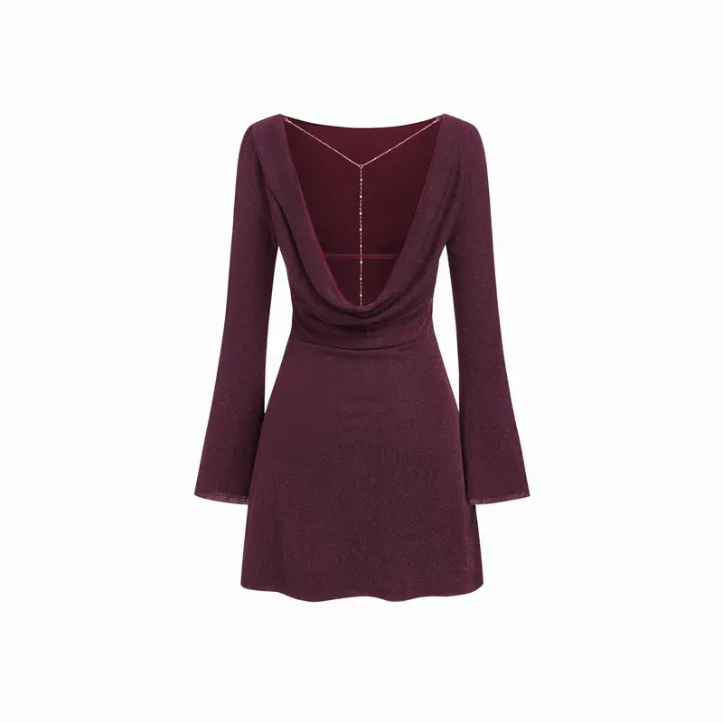 Mini dresses with bell sleeves and a low belt - TikTok Shop Mini dresses with bell sleeves and a low belt - TikTok Shop