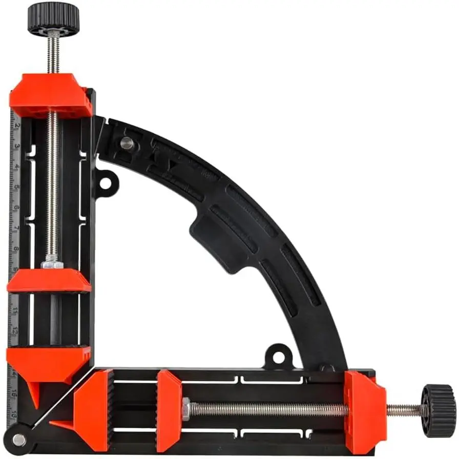 GJANSH Multi Angle Degree Corner Clamps, Adjustable 30-90 Degrees Sawing Mitre Right Angles Measuring Cutting Tool for Woodworking Photo Frame