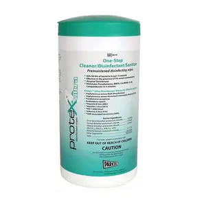 Protex  7 x 9.5 in. Ultra Disinfectant Wipes - Canister of 75 - Case of 8