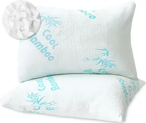 Bamboo Cooling Pillow with Adjustable Memory Foam