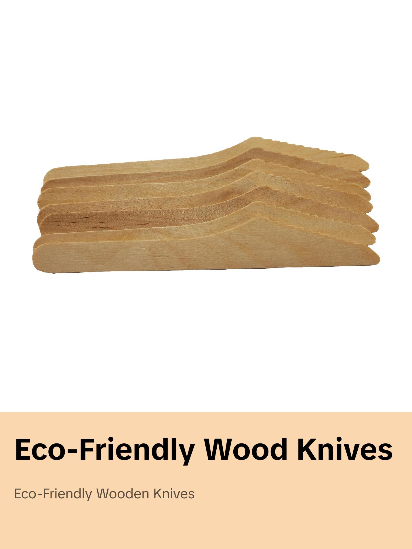 HARSHU Disposable Wooden Knife Set (100 per pack)