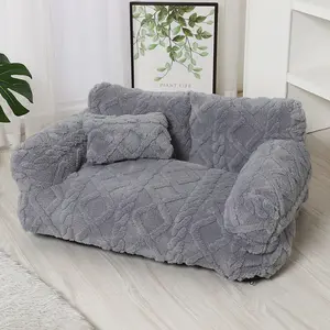Elegant Pet Sofa Bed, Fluffy Cloud Bed, Ergonomic Design for Comfort, Modern Nordic Style, Multiple Fashion Colors, Ideal for Home Decor, Shaped Beds
