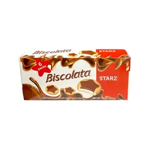 BISCOLATA BISCUITS  WITH CHOCOLATE STARZ  NET 7.94 OZ  6 PACKS