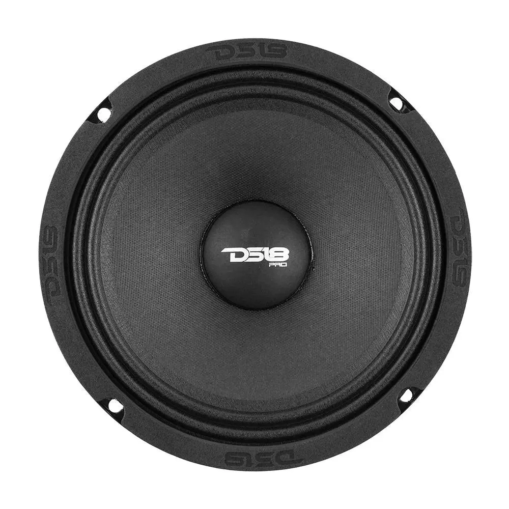 DS18 DS-PRO-NS6.4 ds18 pro 6.5-Inch Shallow Neodymium 4-Ohm Car Audio Mid-Range Component Speakers, 94db Sensitivity Rating, 1.5-Inch Voice Coil for Car Audio Installation