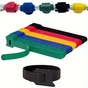 Purchase 30pcs or 50pcs of fastening cable belts, reusable and adjustable rope belts, ultra-fiber cloth cable management belts, hook-and-loop rope organizer line belts