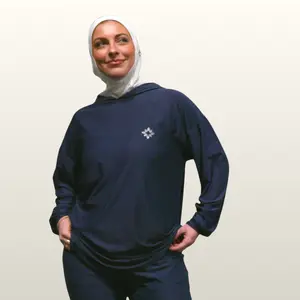 The Hooded Top in Navy