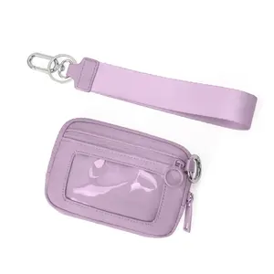 Iris 2nd Gen Lavender Wristlet Wallet for Women 2025 - RFID Blocking Nylon Cardholder, Anti-Theft Zippy Purse, Detachable Strap, Perfect Christmas Gift