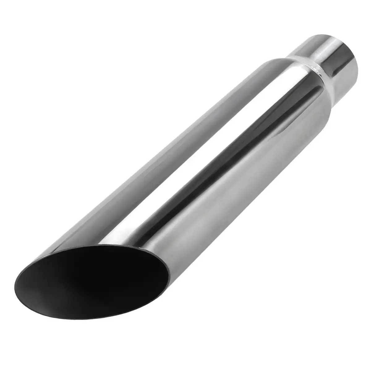 Upower Exhaust Tip 2.25" Inlet 3" Outlet 16" Long Weld On Tailpipe  for Car Trucks Universal 304 Stainless Steel