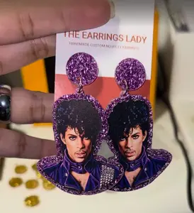 Prince "The Artist" Inspired Earrings