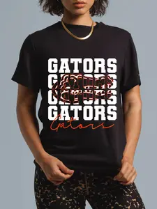 100% Cotton Gators Inspirational Design Gift For Men Women Girls Boys T-Shirt
