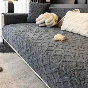 Stop Pet Messes & Instantly Upgrade Your Sofa! Pet-Friendly Plush Couch Cover, Soft, Cozy & Non-Slip Sectional Slipcover, Washable Furniture Protector for Living Room Decor