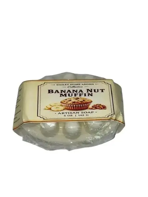 Banana Nut Muffin Artisan Goat Milk Soap  5 oz  Dessert-Inspired Handmade Soap