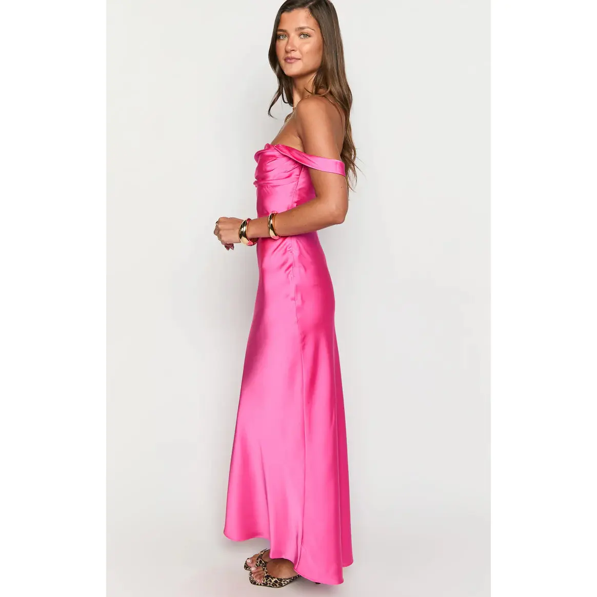 buy off shoulder dress Ella Teal Off Shoulder Formal Maxi Dress - US 4
