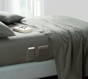 Bedside Pocket Twin XL Sheet Set - Supersoft Pewter