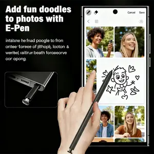 EET S25 Ultra Unlocked 5G Smartphone, 12GB+512GB, 6800mAh Battery, Fast Charging Capability, Android 14 System, 108MP+48MP Camera, Face & Fingerprint Unlock | Dual SIM | Autofocus | Built-in Pen |