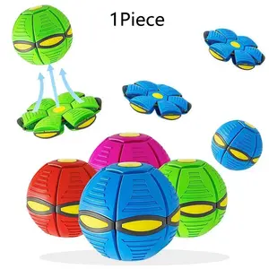 Deformable Flying UFO Ball Toy ｜ Magic Disc Ball With LED Lights ｜ Outdoor Sports Garden Throwing Game For Kids Flying Orb Ball