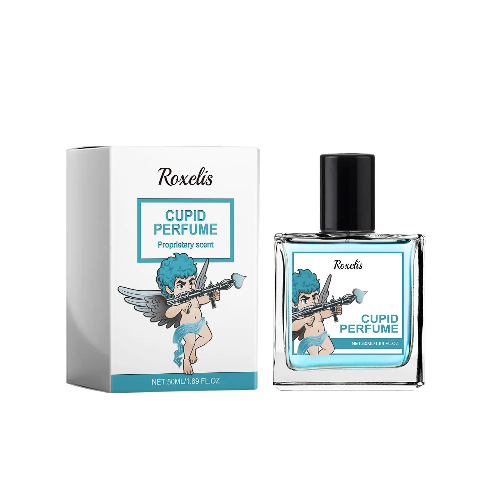 Cupid Pheromone-Infused Unisex Perfume - Feromone Oil, Modern, Long Lasting Protection Fragrance, Fresh, Aromatic, Non-Toxic, Light, Non-Overpowering, All Skin Types Safe, Ideal for Dating, Feromone Oil Unisex Fragrance, Long Lasting Protection Unisex Fra