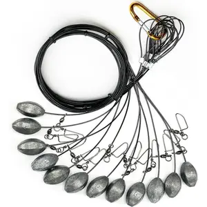 Duck Decoy Rigs – Texas Style Tangle-Free 12 Pack Setup with Anchoring Weights, Gold Carabiner, Quick Swivels for Duck and Waterfowl HuntingVelvet Bloom15