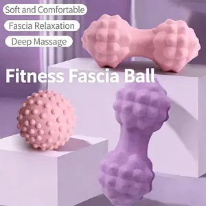 Large Silicone Massage Lacrosse Manual Balls for Myofascial Release - Yoga Deep Tissue Massage,Trigger Point Therapy, Foot Plantar Fasciitis,Muscle Knots, Muscle Soreness Massager Bal