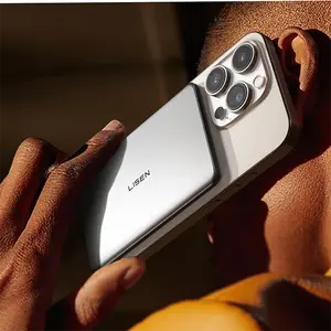 LISEN Ultra Slim MagSafe Power Bank - 5000mAh Wireless Portable Charger for iPhone 17 16 Pro Max/16 Pro/16 Plus/16/15/14/13/12 Magnetic Charging Compact