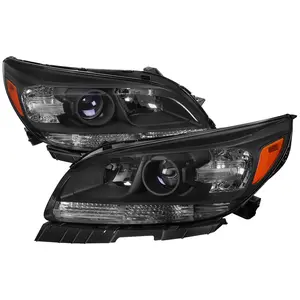 2013-2016 Malibu Projector Headlights (Matte Black Housing/Clear Lens)