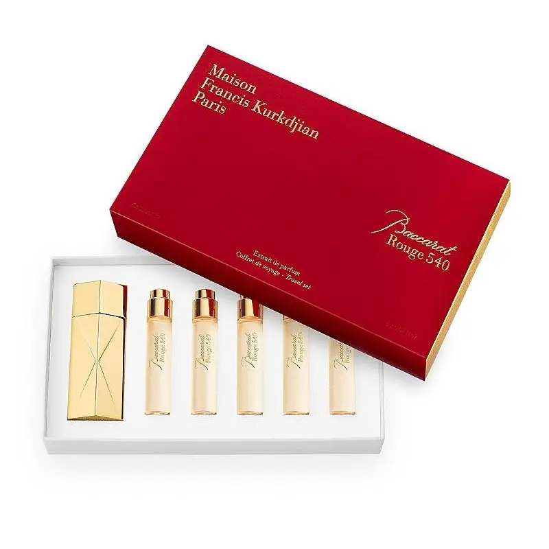 Maison Francis Kurkdjian Baccarat Rouge 540 for Unisex 5 Pc Travel Set Extrait de Parfum Spray, 5 x 0.37 Ounce