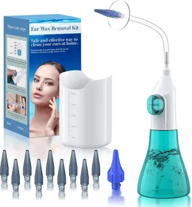 [SummerVibes]Ear Wax Removal, Ear Cleaner, Ear Cleaning Kit, Manual Ear Irrigation Flushing System, Ear Wax Removal Kit, Safe and Effective to Clean Ear Built Up Wax