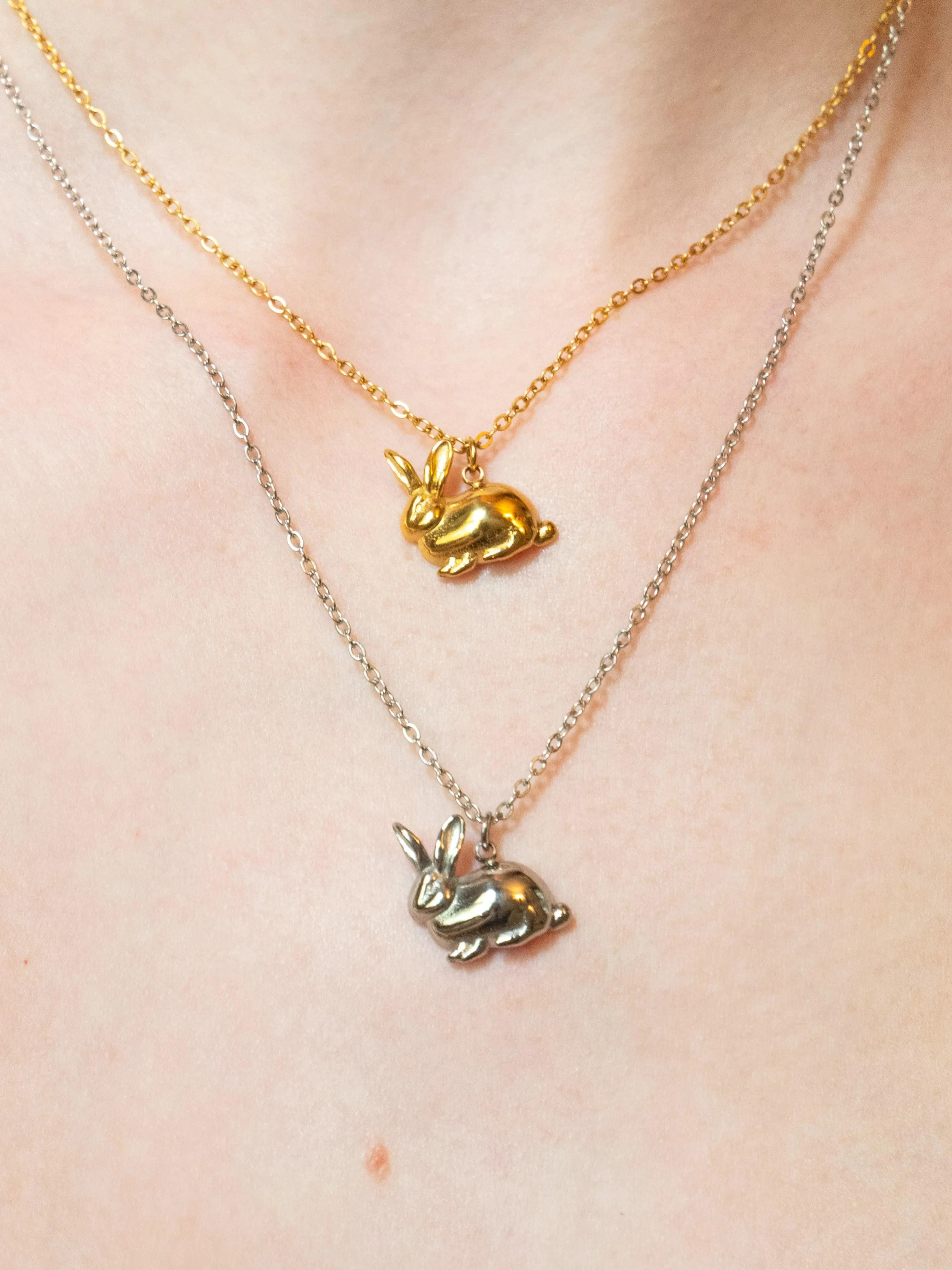 Bunny Necklace | Stainless Steel Non-tarnishing Jewelry
