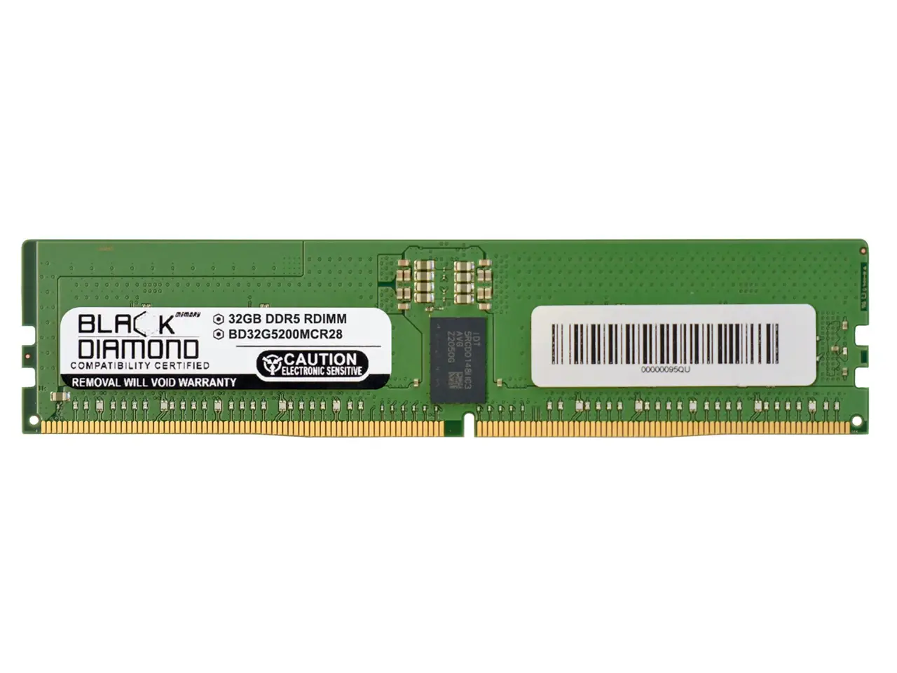 Black Diamond 32GB (2Rx8) DDR5 5200 ECC REG Memory  BD32G5200MCR28