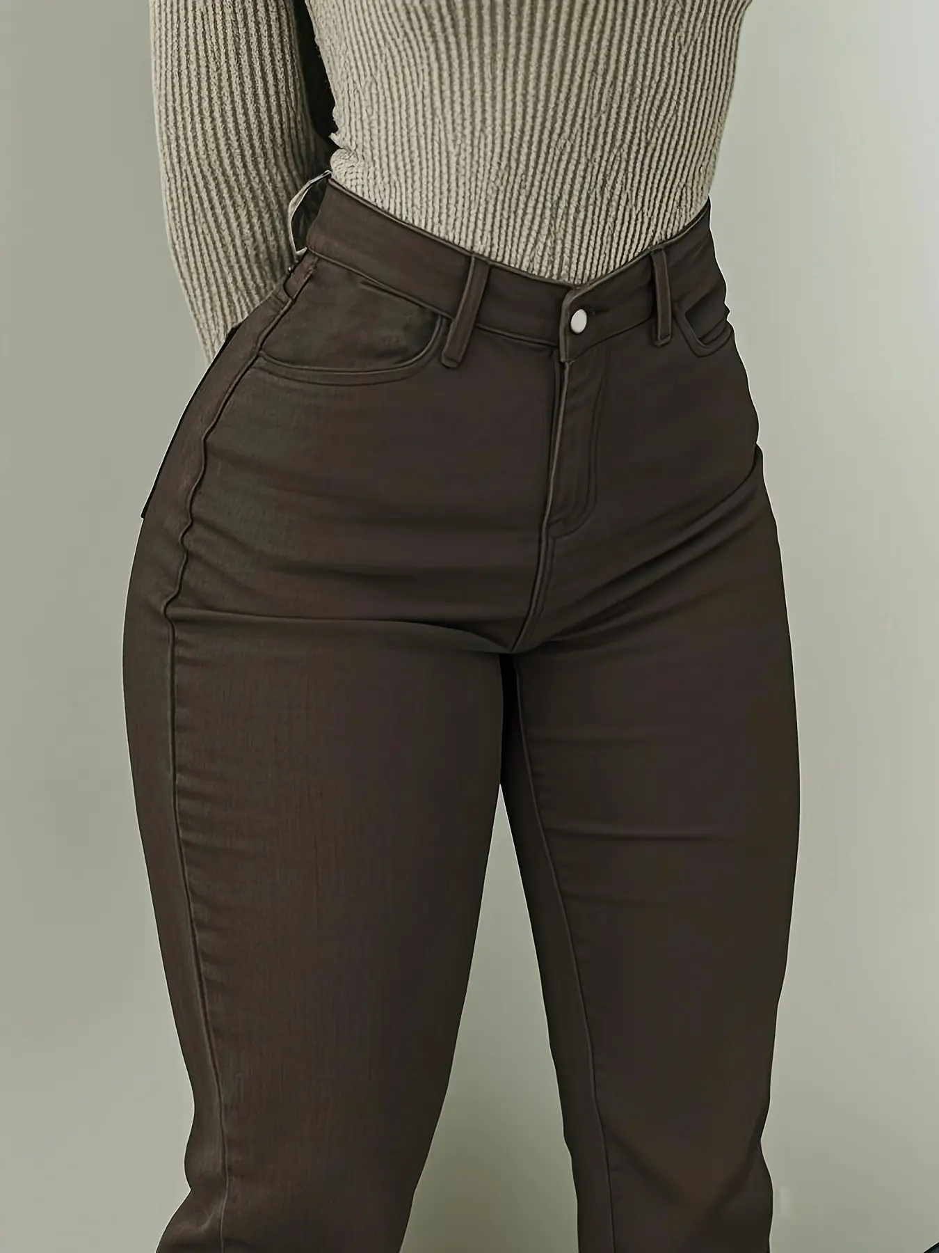 High Waist Flare Jeans for Women, Elastic Bootleg Pants, Bottoms, Jeans High Waisted, Y2K Street Casual Vintage Fashion, Fit, Comfortable and Stylish Streetwear