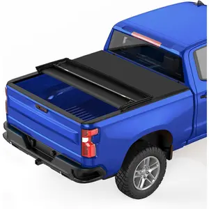 GARVEE Waterproof Soft Tri-Fold Tonneau Cover for 2015-2024 Ford F-150, 6.5' Bed, All-Weather Protection, Fits Styleside and Lightning Models, Durable PVC Construction for Long-Lasting Use.