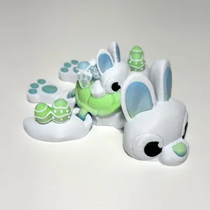 Easter Bunny Turtle - 3D Printed Articulating Figure