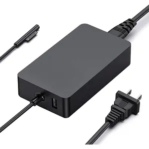 65W Surface Pro Charger for  Surface Pro 9, 8, 7+, 7, 6, 5, 4, 3, X, Windows Surface Laptop 5, 4, 3, 2, 1, Surface Go Tablet, Surface Book 3, 2, 1, Support 44W, 36W