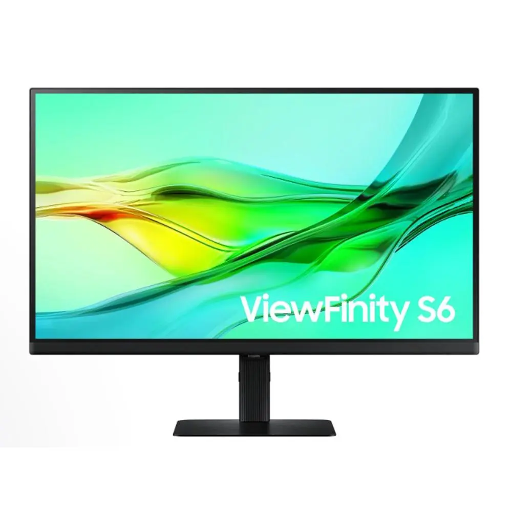 Samsung 24" ViewFinity S6 (S60D) 23-25inches QHD HDR10 High Resolution Monitor, 90W Charging, Built-in LAN Port, Ethernet Connectivity, Daisy Chaining 2 Monitors