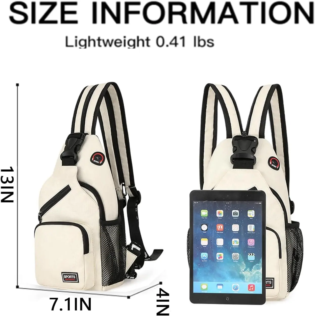1pc Chest Bags Crossbody & Waist Bag Shoulder Backpack Headphone Jack Phone Bags for Ladies Sling Crossbody Bag Women Large Capacity, Adjustable Strap, Oxford Material, Casual Sports Chest Bag - Perfect for Travel, Work, Daily Commute, Crossbody Bags