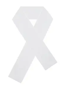 Jaycee White Chiffon Scarf