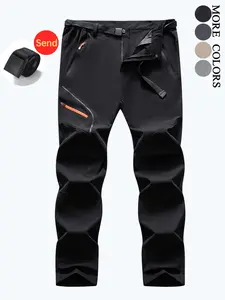 Men's Slim-Fit Quick-Dry Hiking Pants | Lightweight Breathable Elastic Summer Outdoor Trousers with Water Repellent & Anti-Scratch Design#SummerVibes