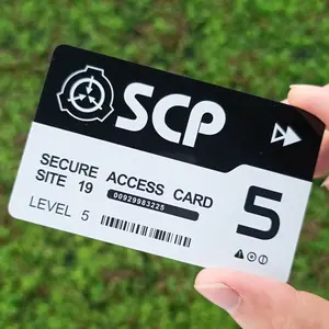 Scp Foundation ID Key Card, Level 5 Security Badge, Secure Site, Special Containment Procedures, Foundation Logo Design, Sturdy Cosplay Accessory