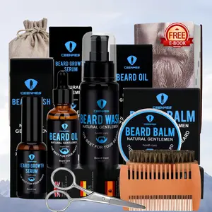 Beard Kit,Beard Grooming Kit, Beard Kit for Self-Care, Men's Daily Grooming Routine, Birthday & Christmas Gifts for Men, Stocking Stuffers for Adult, Him, Husband, Boyfriend, Son, Dad