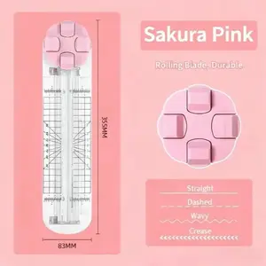 4-in-1 Paper Cutter & Trimmer for Straight, Wave,Perforated & Creasing | All-in-One Scrapbooking Tool for CraftPaper, Cardstock, Photos, Cards, Labels | Professional &Portable Paper Cutting Machine